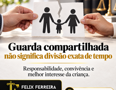 Guarda compartilhada não significa divisão exata de tempo.